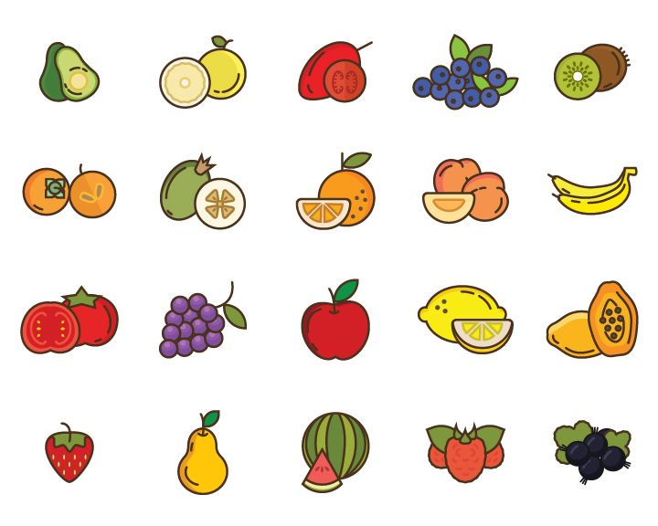 NZ fruit icon design thumbnail image