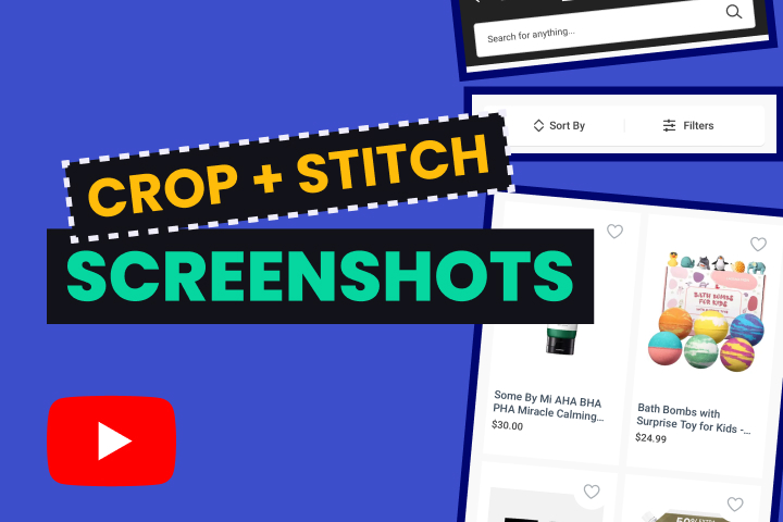 Designing mockups using screenshots