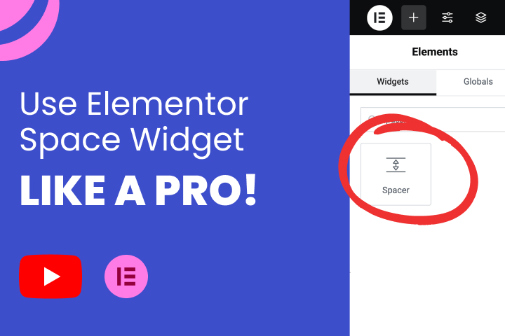 WordPress Elementor Space Widget tenchiques